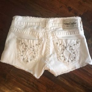 White Big Star Liv shorts